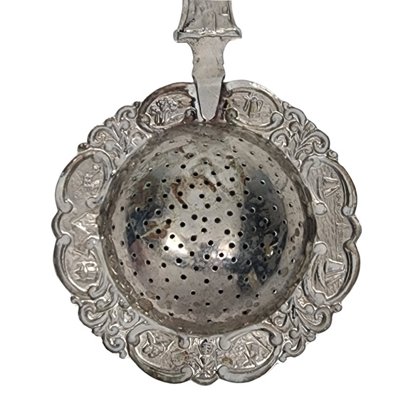 Dutch Articulated Windmill 800 Silver Tea Strainer #16025 - Picture 7 of 10